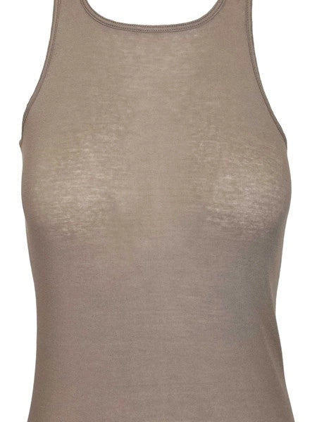Top in cotone a coste