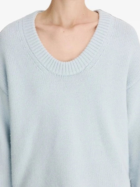 Maglione scollo a U Derry in cashmere