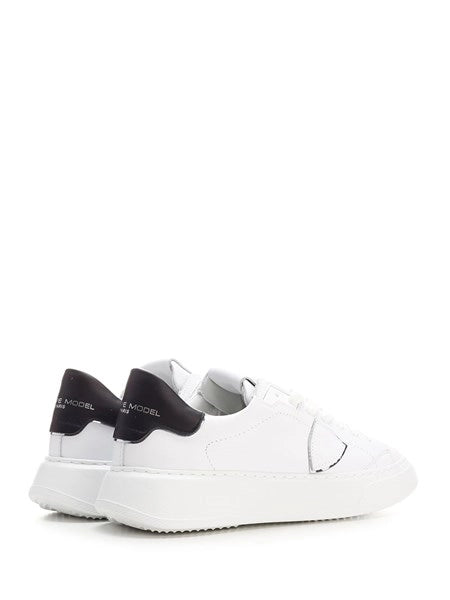 Sneakers "Temple" talloncino nero