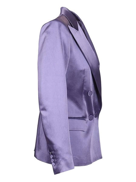 Blazer doppiopetto in raso
