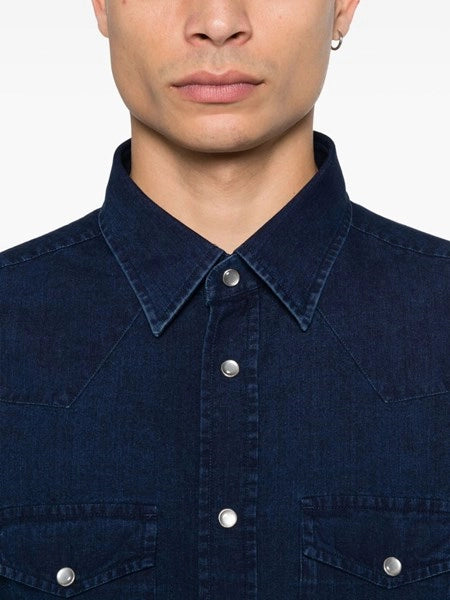 Camicia in denim leggero DENIM LIGHT POPLIN SLIM FIT WESTERN SHIRT