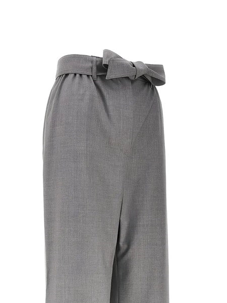Pantaloni ampi in lana "Salpa"