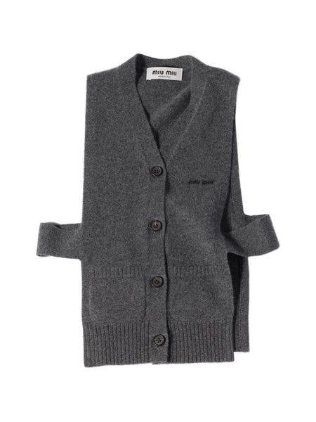Cardigan gilet in cashmere