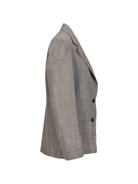 Blazer Principe di Galles con cristalli