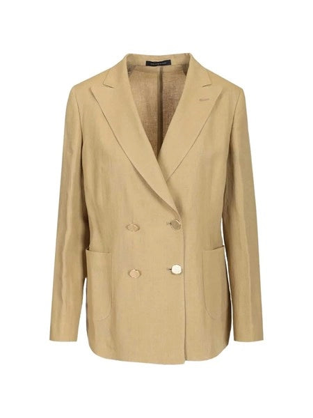 Blazer doppiopetto in lino