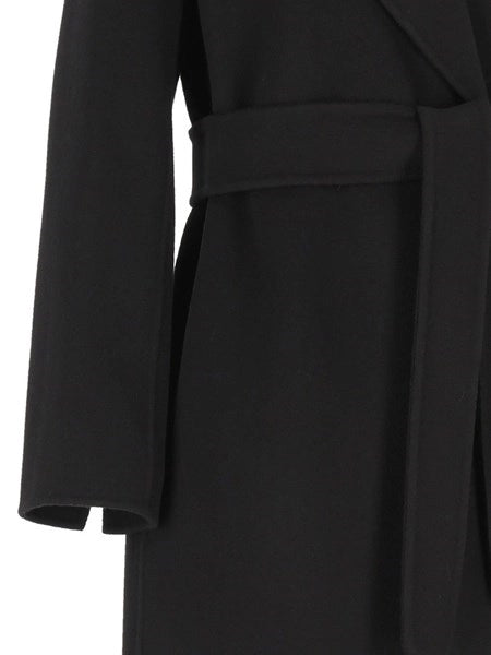 Cappotto a vestaglia in drap di lana Poldo