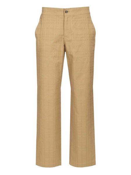 Pantaloni in cotone Check