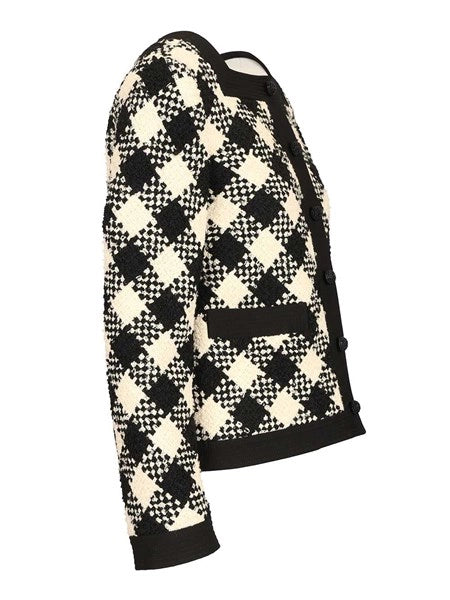 Giacca in tweed Damier