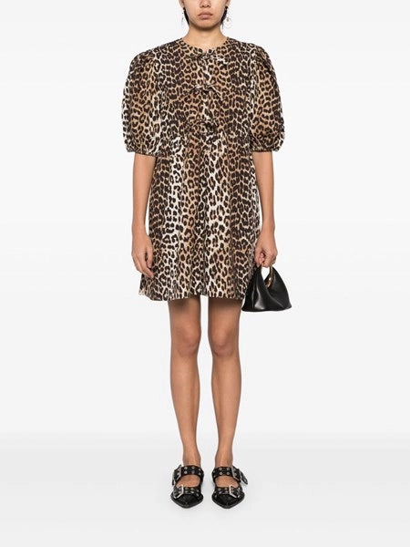 Mini abito leopardato