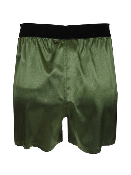 Shorts in raso di seta