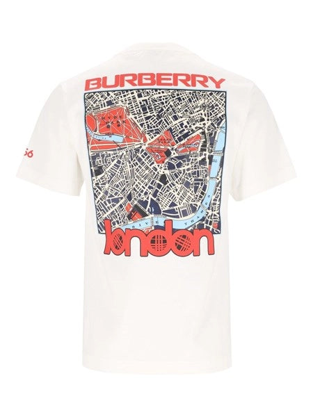 T-shirt in cotone con mappa di Londra