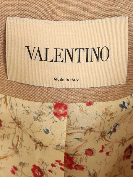Giacca in twill ricamata con cintura