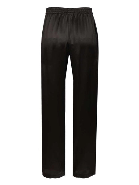 Pantaloni in raso di seta