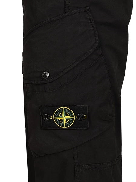 Pantalone cargo in twill di cotone biologico stretch