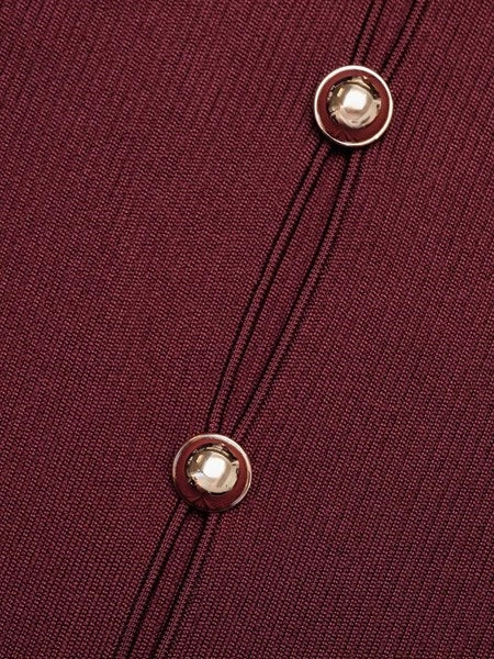 Top in maglia con apertura a chiave