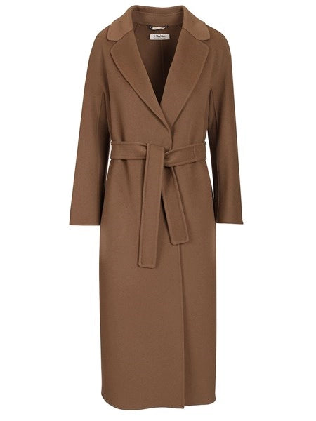 Cappotto midi in drap di lana