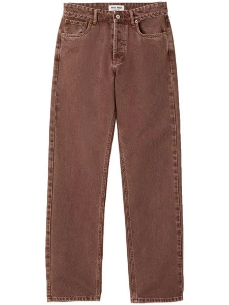 Pantaloni cinque tasche in bull denim