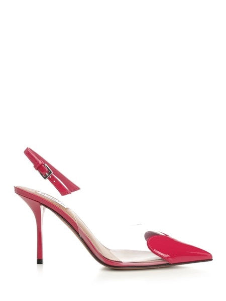 Slingback Le cœur in pelle verniciata