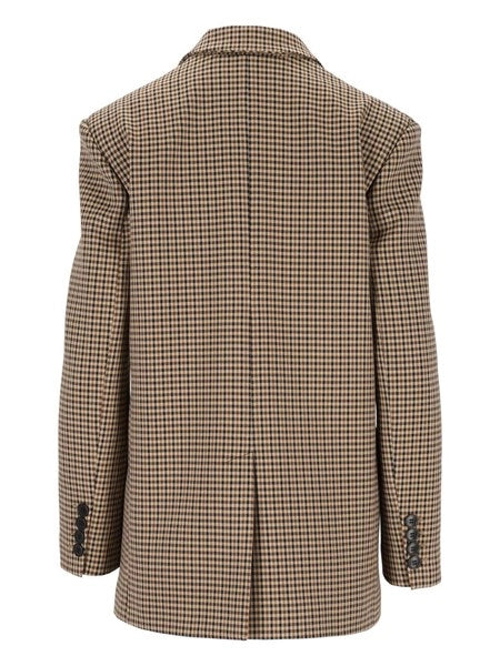 Blazer over micro check