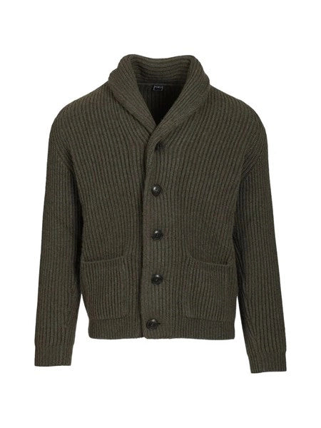 Cardigan scialle in cashmere