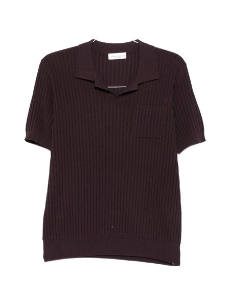 Polo a coste in cotone