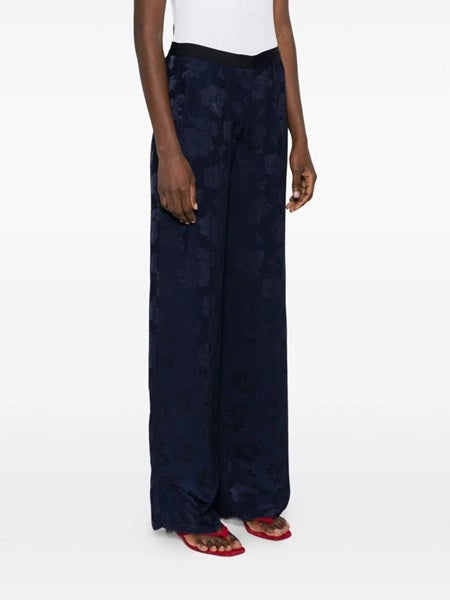 pantalone in jacquard fluido bouquet