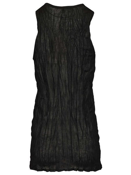 Crinkled knit tank