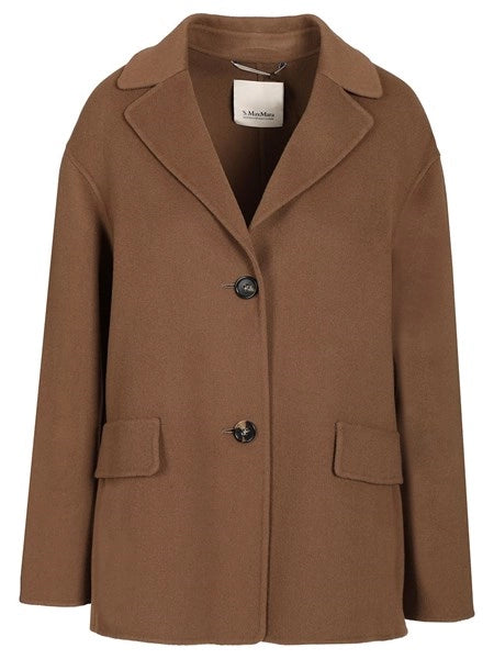 Giacca monopetto in lana double