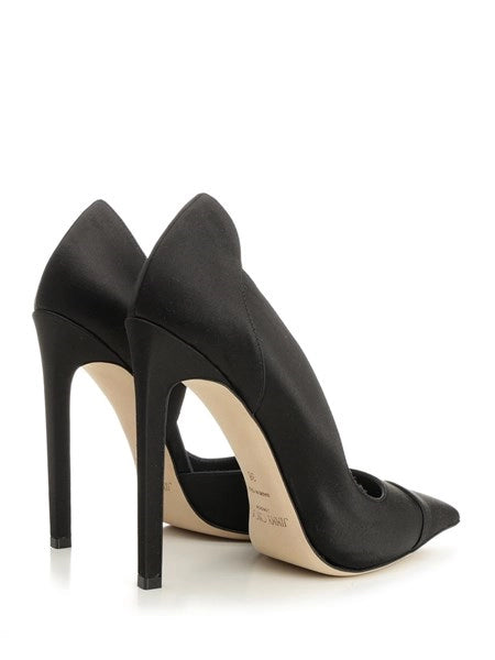 Décolleté Brigitte in raso nero