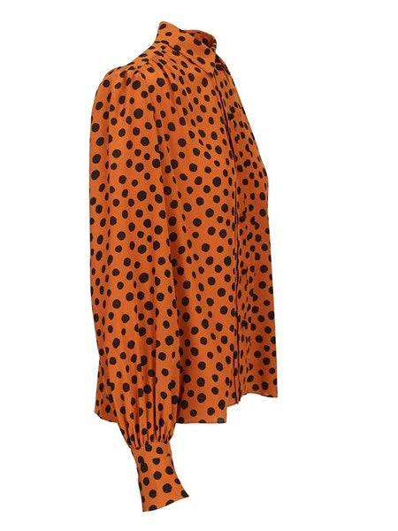 Camicia con stampa a pois