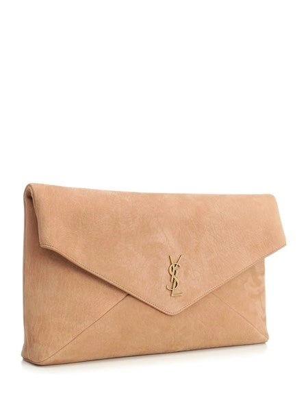 Pochette Envelope Cassandre in pelle nabuk