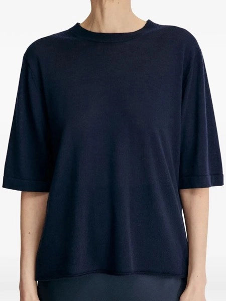 Top in cashmere a maglia fine NALA