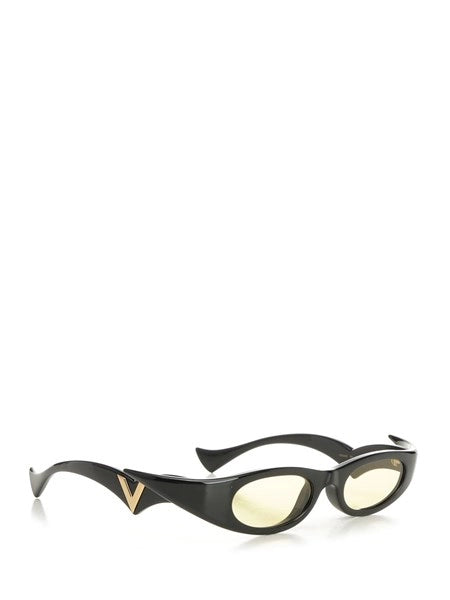 Occhiali da sole in acetato nero