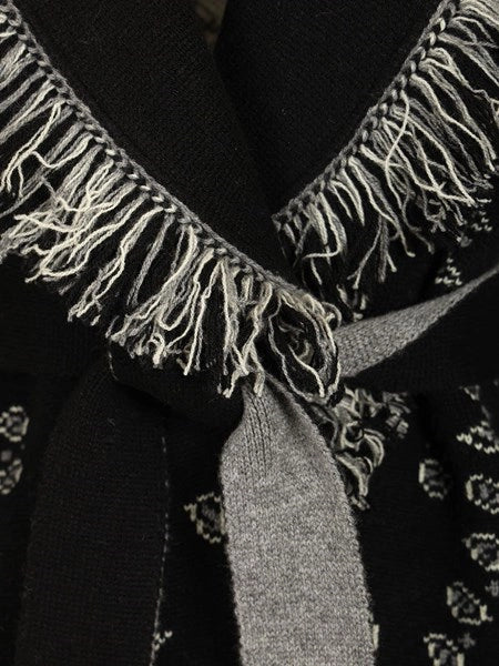 Cardigan in cashmere bandana