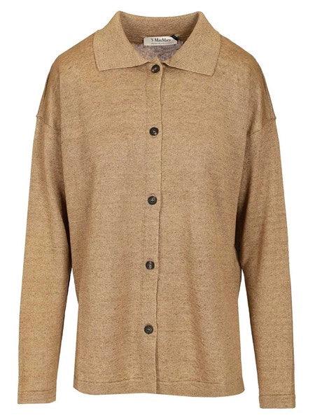 Cardigan in filato di lino