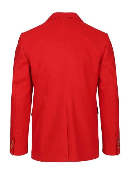 Blazer sartoriale in flanella di lana