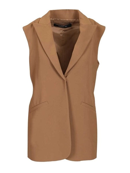 Blazer con gilet in cady