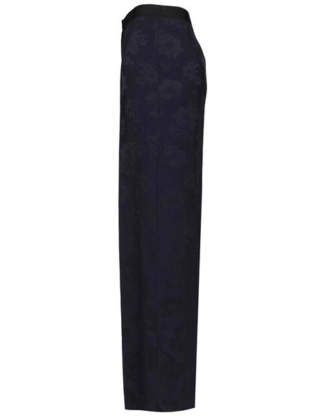 pantalone in jacquard fluido bouquet