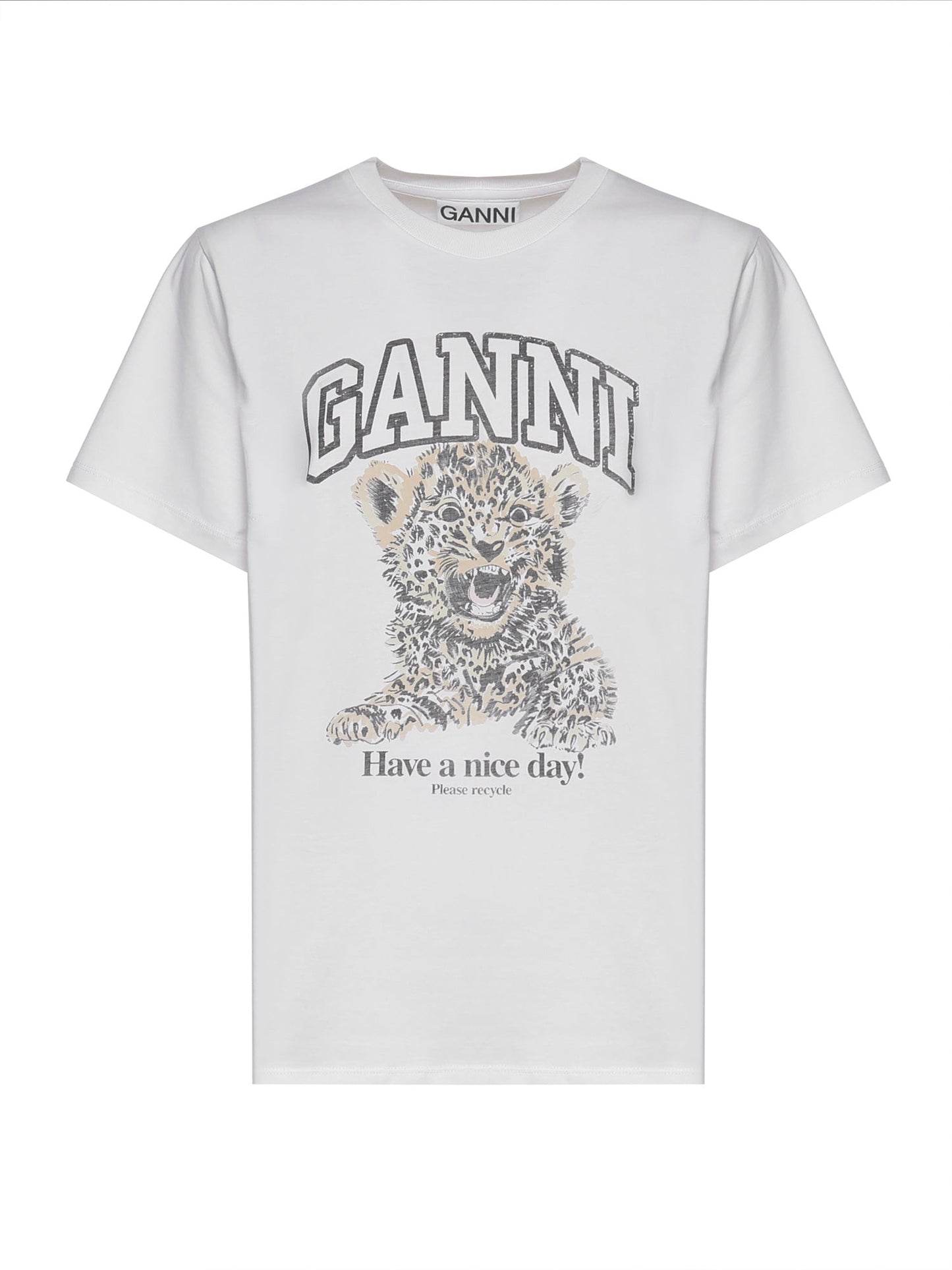 T-shirt con stampa in cotone