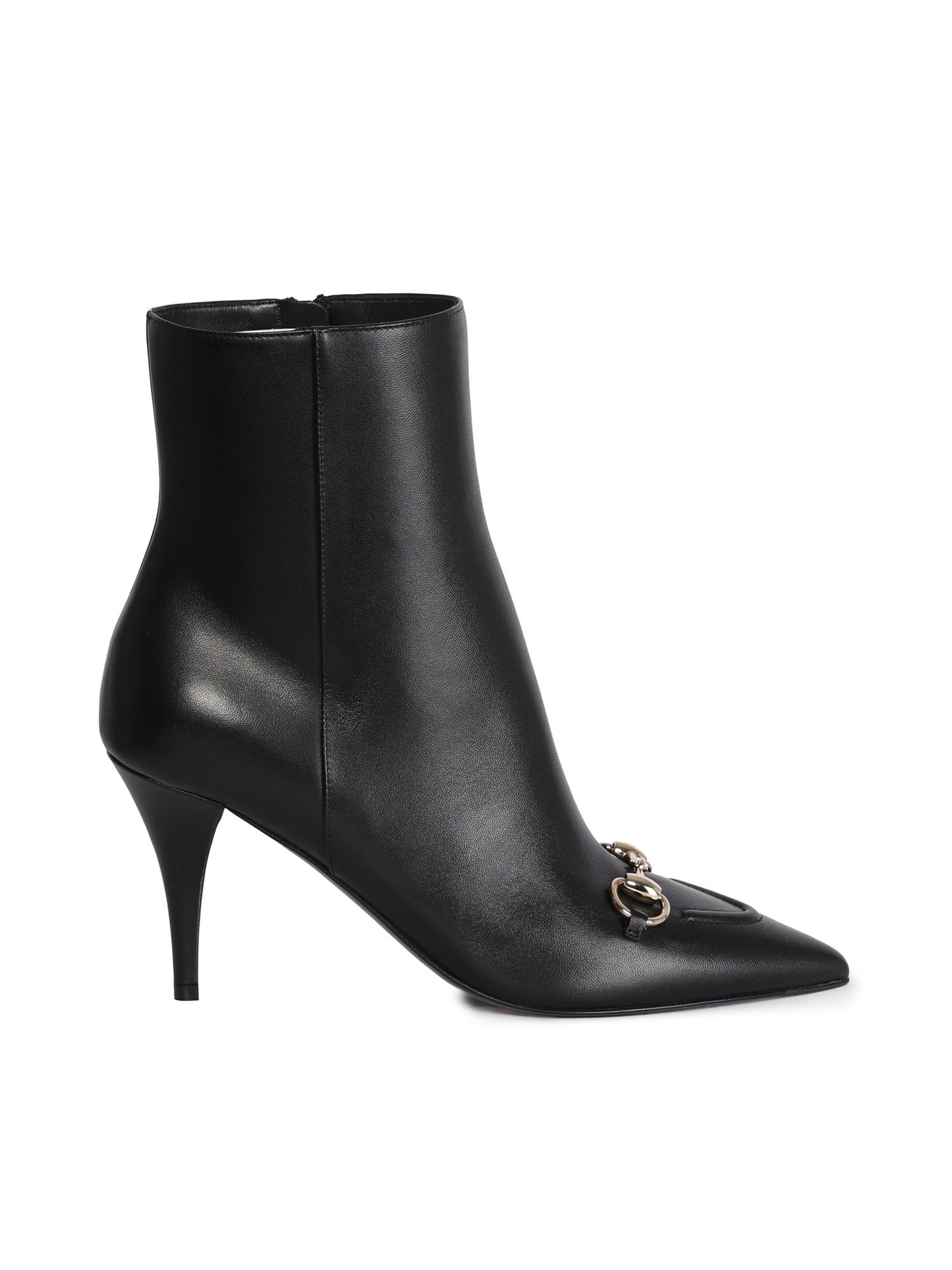 Stivaletto in pelle con morsetto
