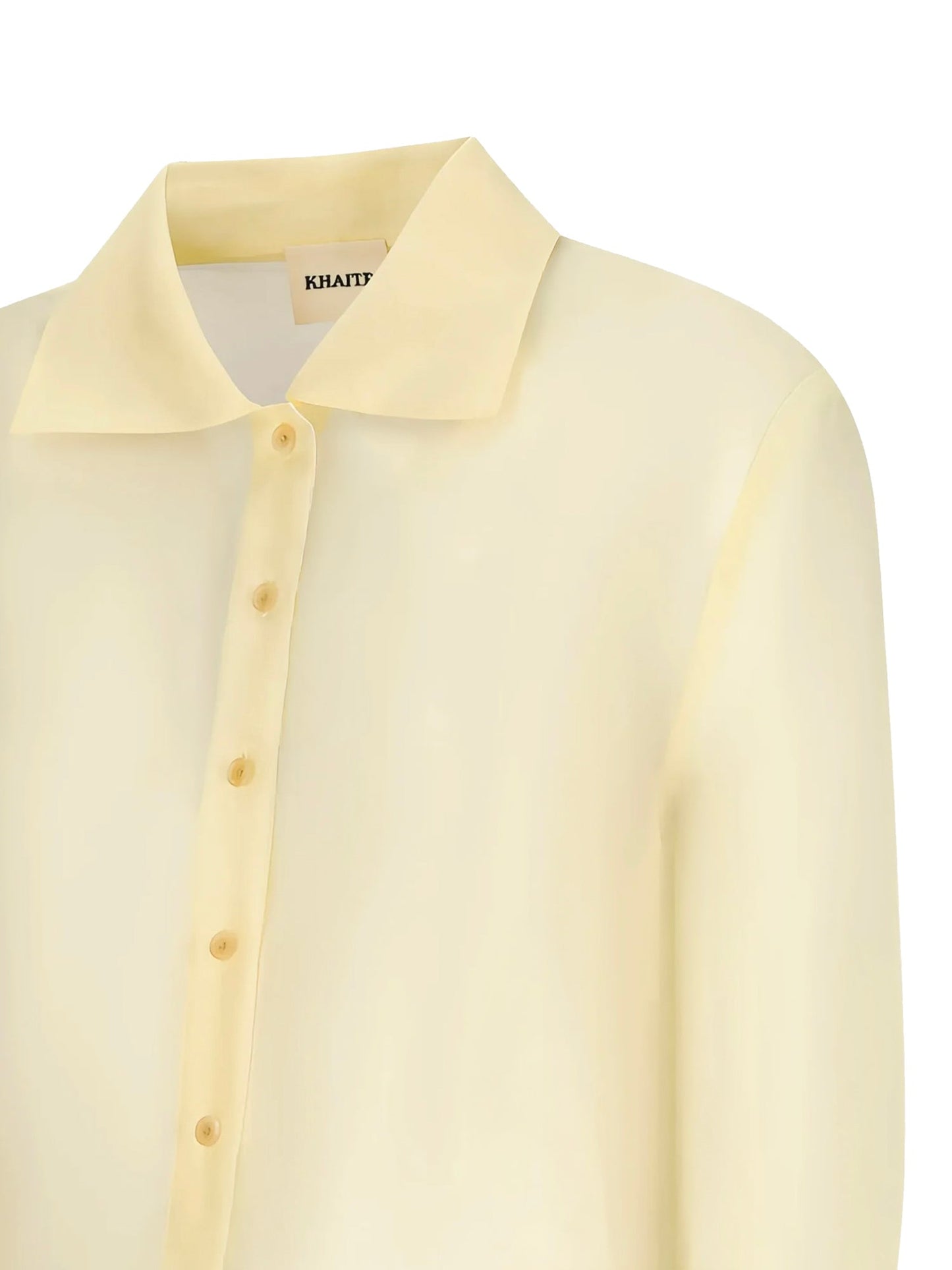 Camicia cropped Jasen in organza di seta
