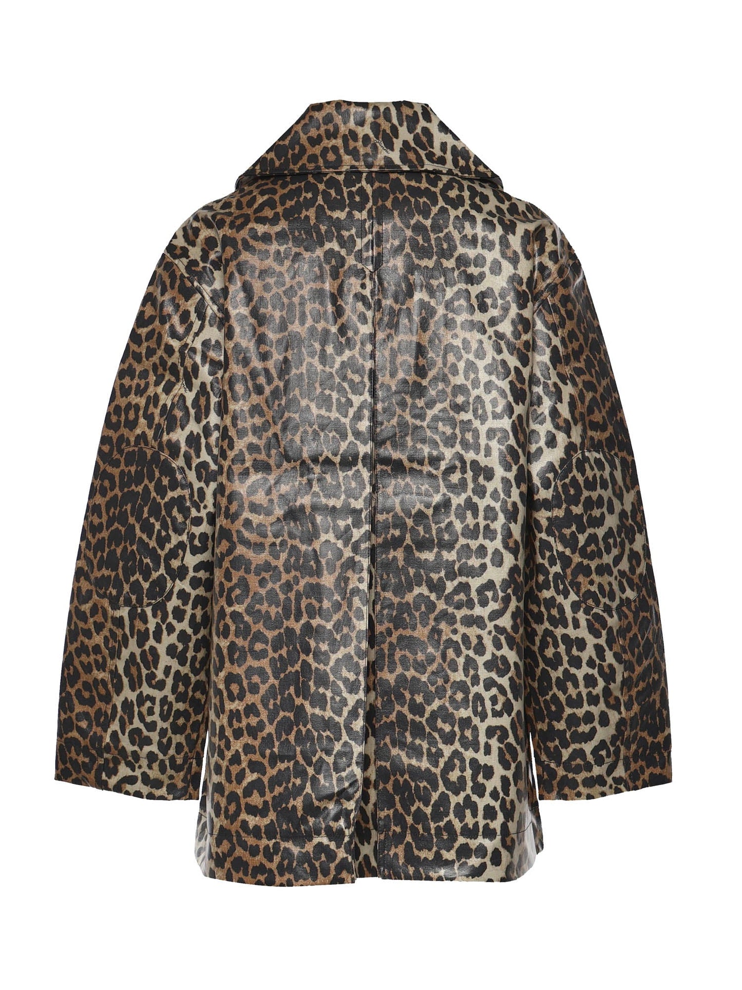 Giacca in cotone con stampa animalier