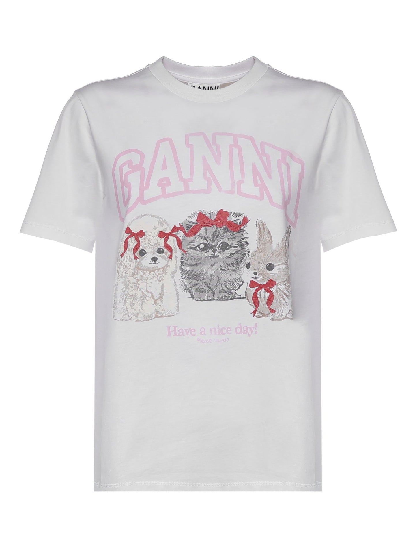 T-shirt con stampa in cotone