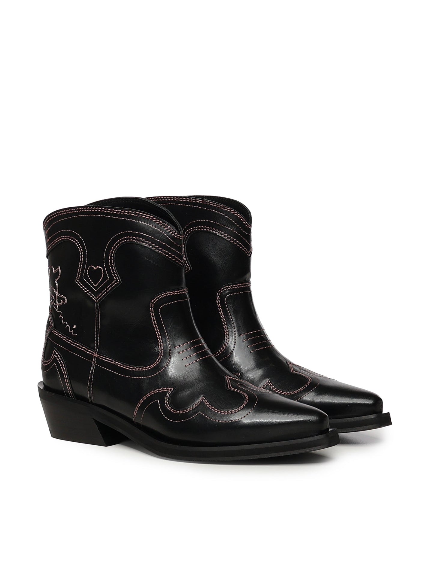 Stivaletto Low Shaft Embroidered Western