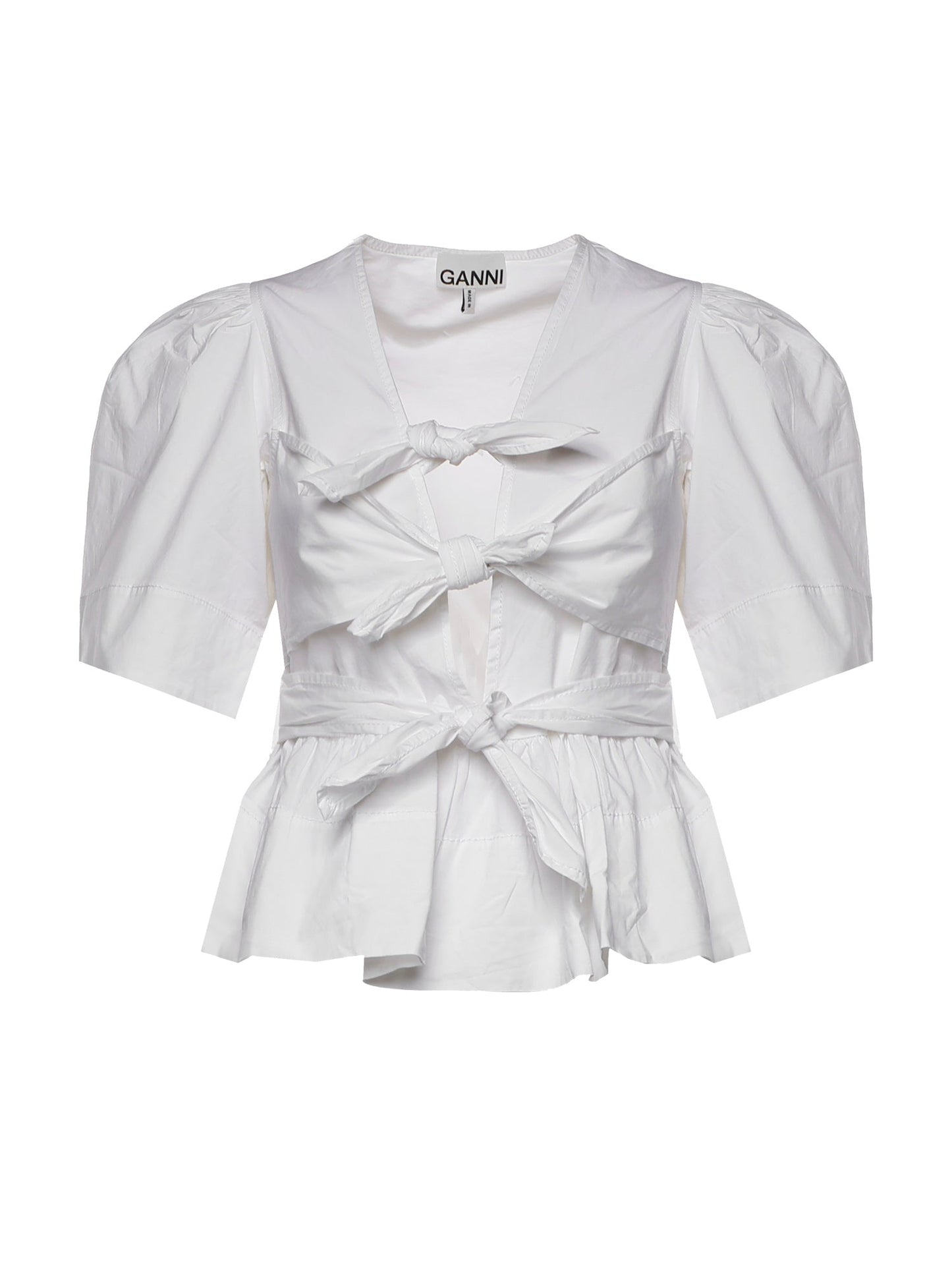 Blusa in cotone stretch