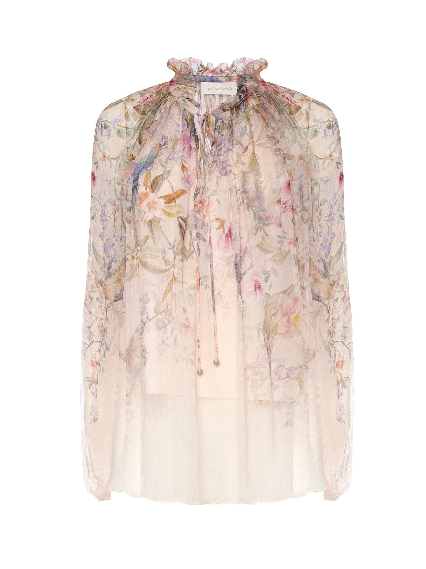 Blusa Rebellion Billow con stampa in viscosa