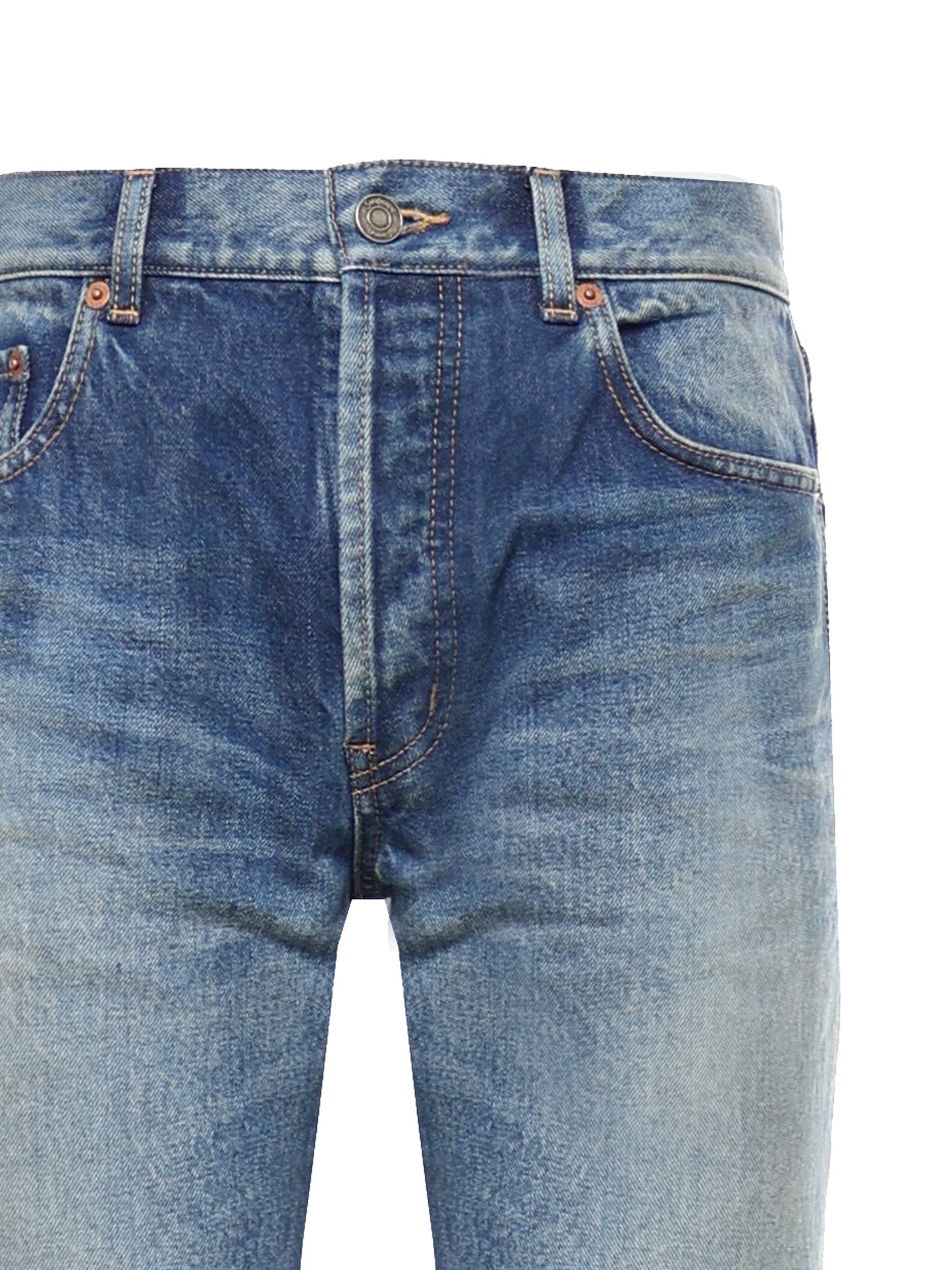 Jeans dritti in denim
