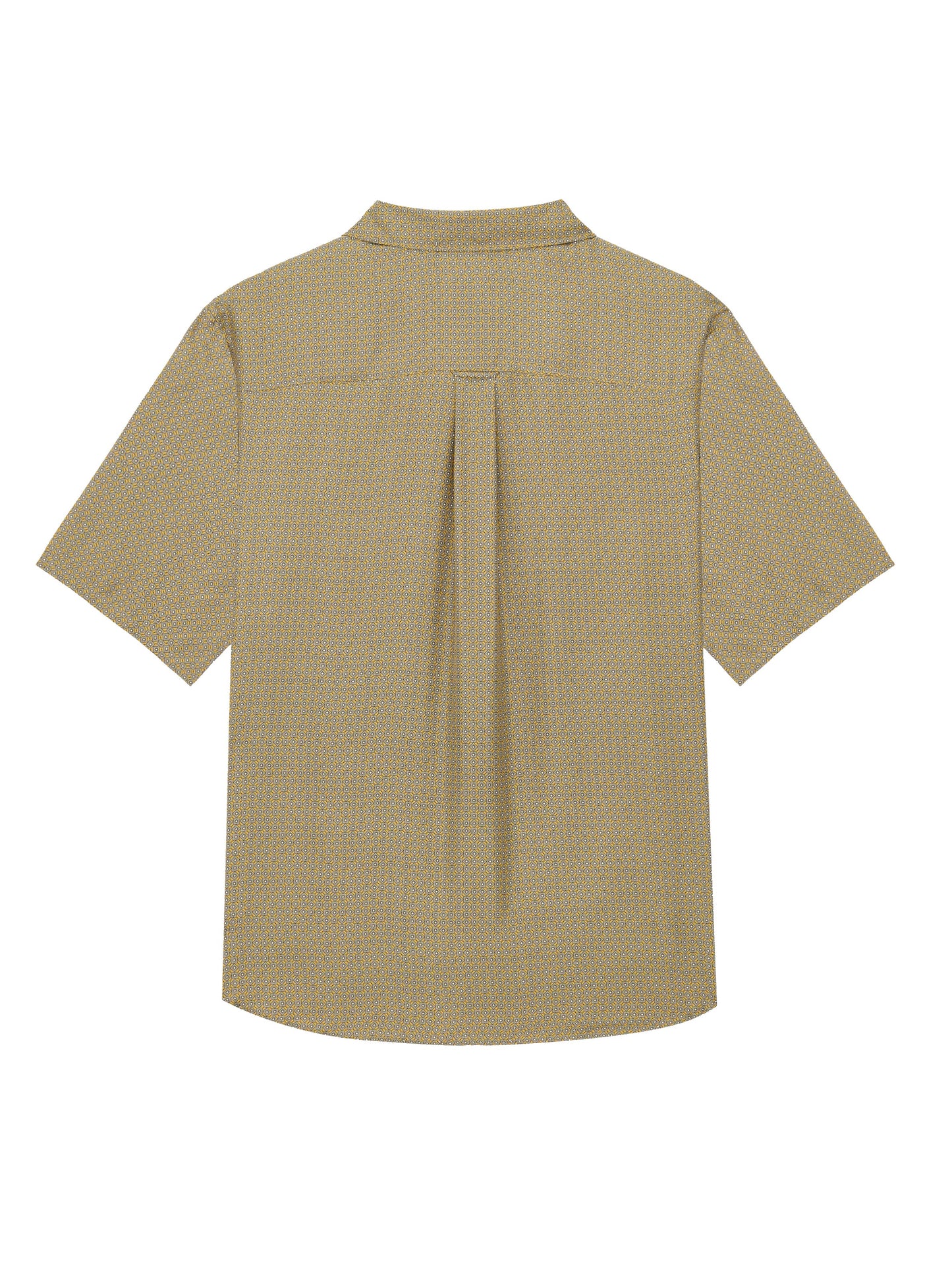 Camicia in raso di seta con motivo geometrico