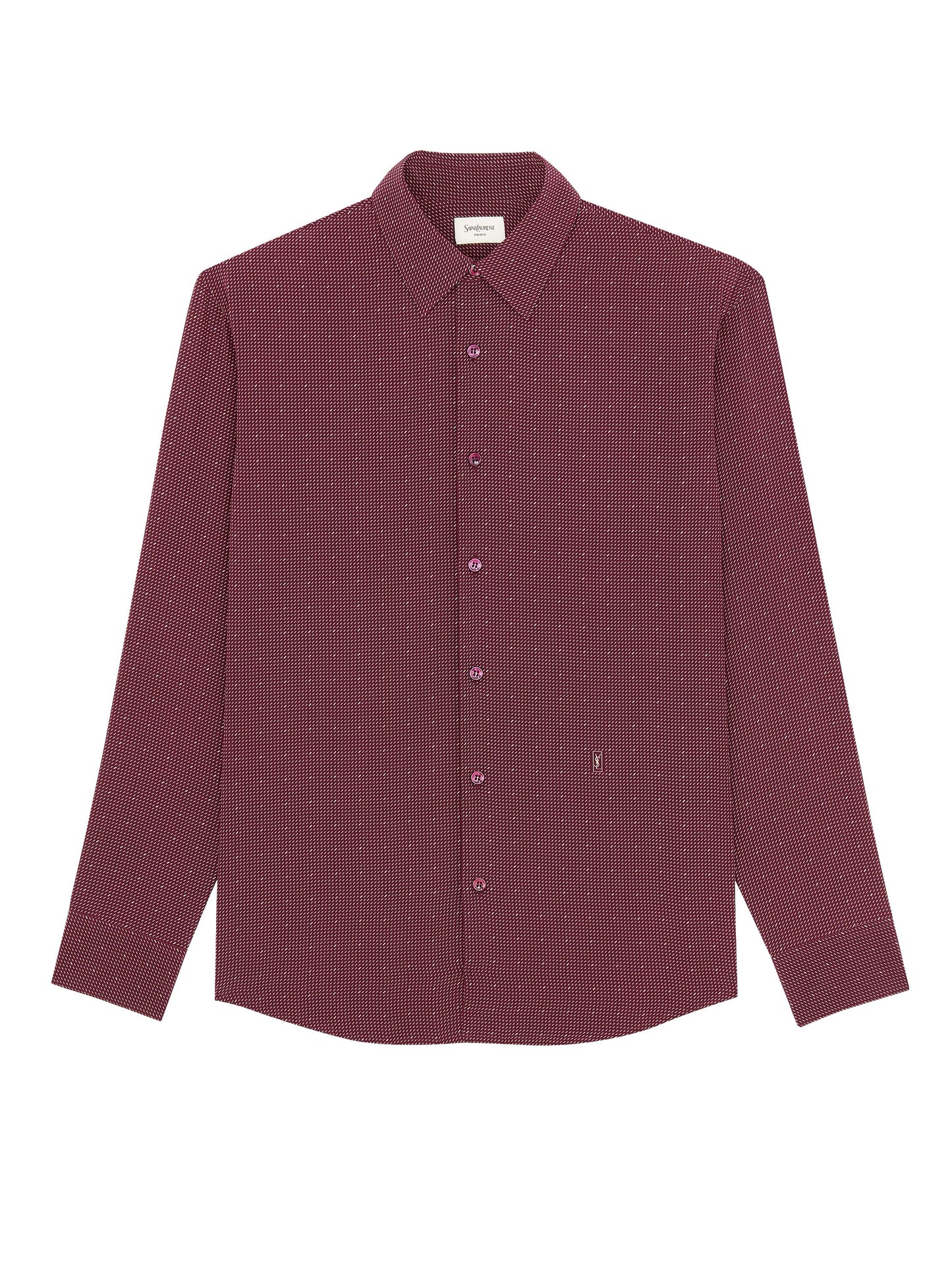 Camicia Cassandre a pois in seta crêpe de chine