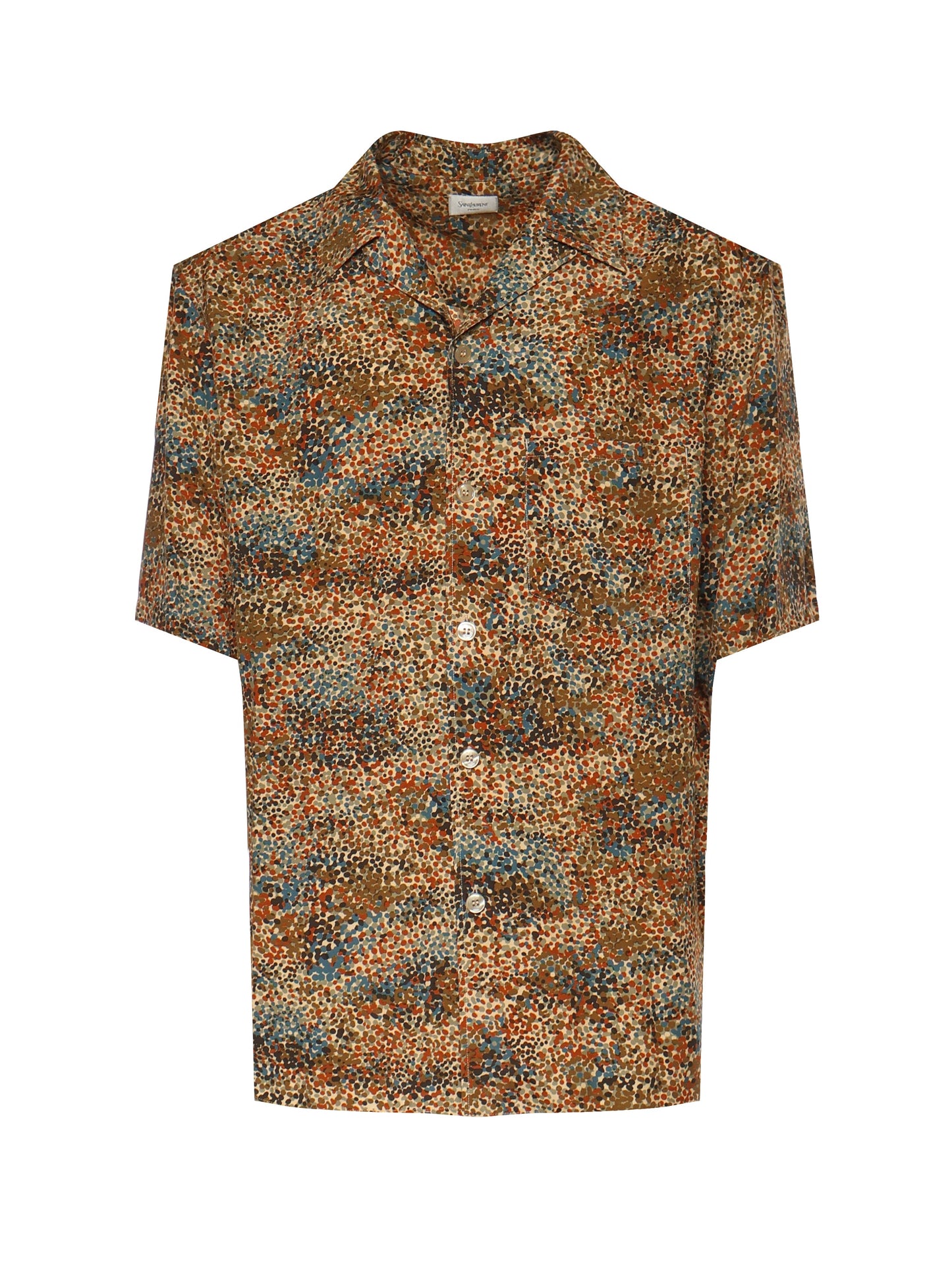 Camicia in viscosa con motivo coriandoli